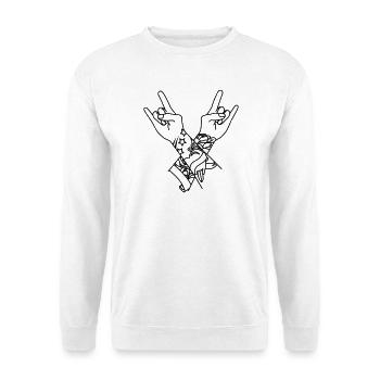 Tatouage bras croisés, cross arm tattoo - Unisex Sweatshirt - white - Front