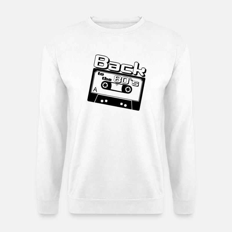80er Party,Fun Shirt, - Back to the 80s ...(25) - Unisex Pullover - Weiß