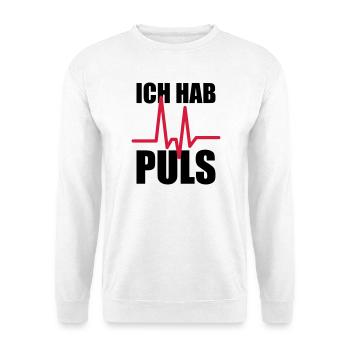 Ich hab Puls - Unisex Pullover - Weiß - Vorne