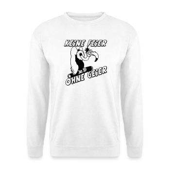 Party Shirt ,Feiern , Keine Feier ohne Geier(25) - Unisex Pullover - Weiß - Vorne
