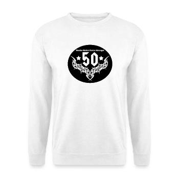 50.Geburtstag , 50 Jahre , Heavy Metal..(25) - Unisex Pullover - Weiß - Vorne