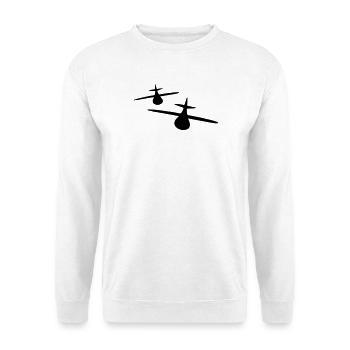 Zwei Flugzeuge - Unisex Pullover - Weiß - Vorne