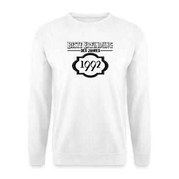 Beste Erfindung des Jahres 1992 Geschenk - Unisex Pullover - Weiß - Vorne