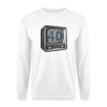 Geburtstag 40 Jahre - Unisex Pullover - Weiß - Vorne