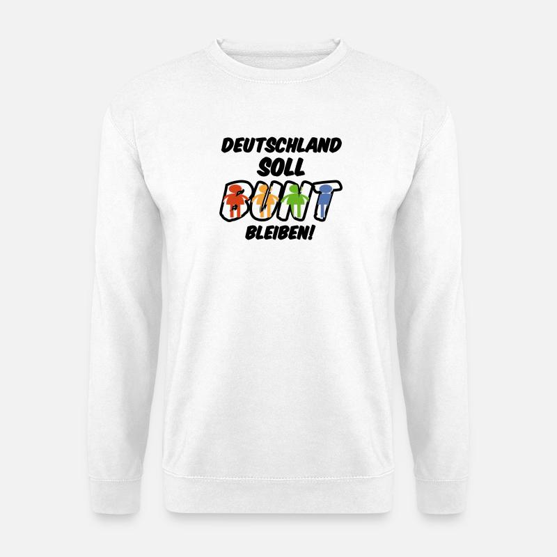 Buntes Deutschland Geschenk - Unisex Pullover - Weiß