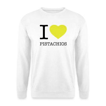 J’AIME LES PISTACHES Pistazien - Sweat-shirt Unisexe - blanc - Devant