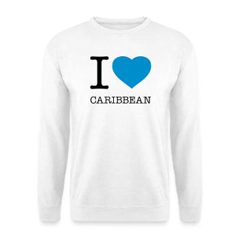 J’AIME LES CARAÏBES Karibik - Sweat-shirt Unisexe - blanc - Devant