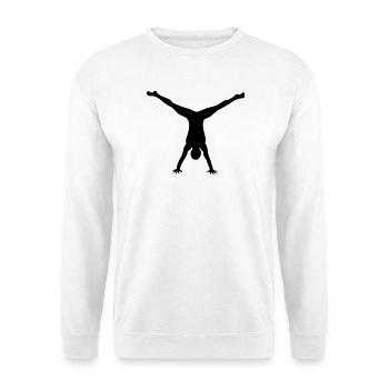 Garçon Gymnastique - Sweat-shirt Unisexe - blanc - Devant