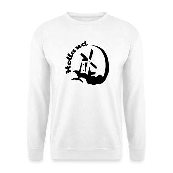 Holland-Windmühle - Unisex Pullover - Weiß - Vorne