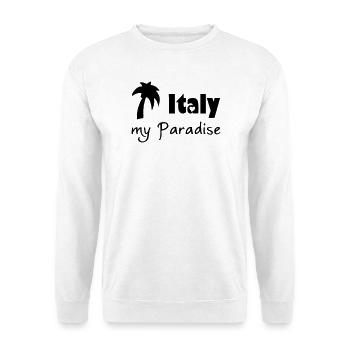 Italie Paradis Italie, vacances, voyage, cadeau - Sweat-shirt Unisexe - blanc - Devant