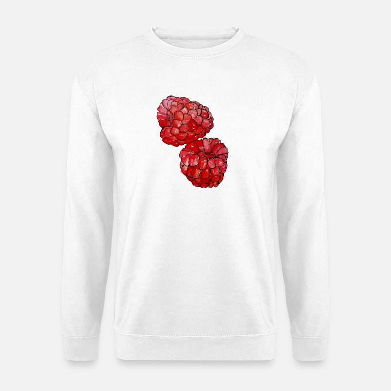 Himbeeren  - Unisex Pullover - Weiß