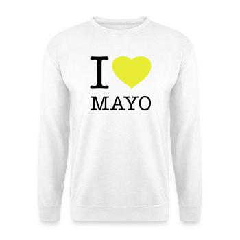 I LOVE MAYONNAISE Mayo - Unisex Sweatshirt - white - Front