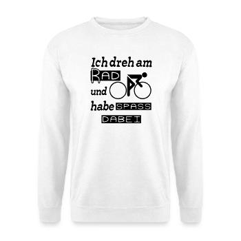 Radfahrer Spruch Fahrrad Rad Sport lustig Geschenk - Unisex Pullover - Weiß - Vorne