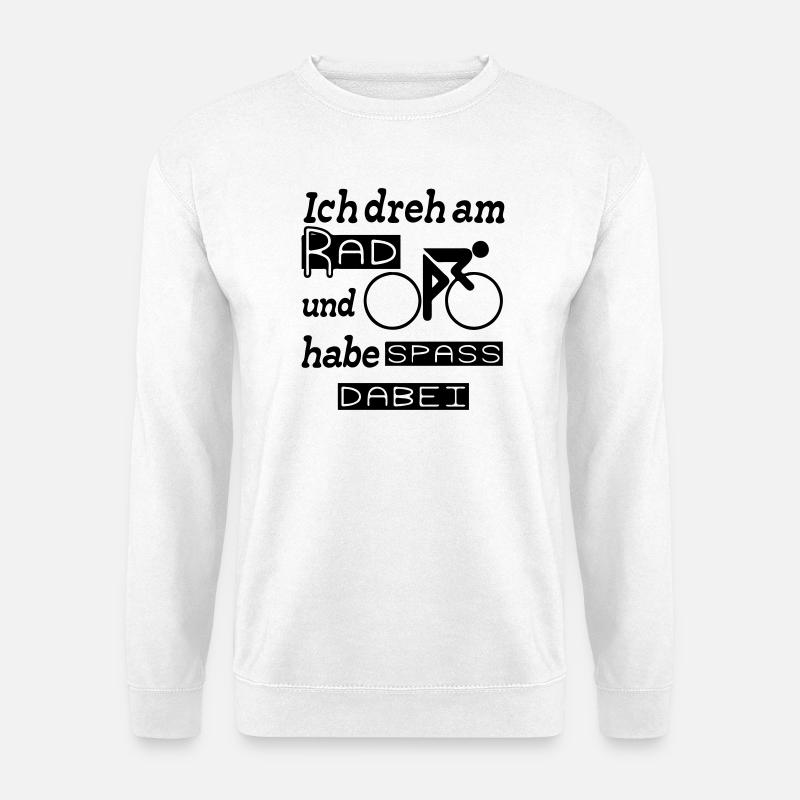 Radfahrer Spruch Fahrrad Rad Sport lustig Geschenk - Unisex Pullover - Weiß