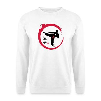 Karate calligraphy - Unisex Sweatshirt - white - Front