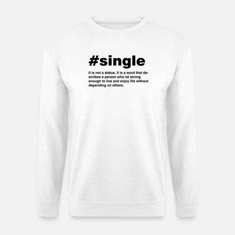 Simple est pas un statut - Sweat-shirt Unisexe - blanc