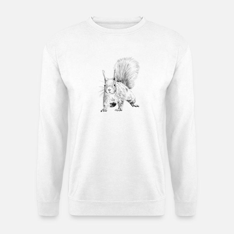 Eichhörnchen  - Unisex Pullover - Weiß