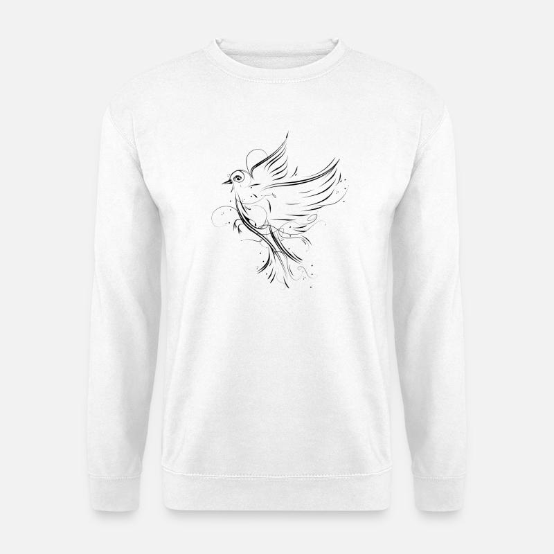 Fliegender Vogel - Unisex Pullover - Weiß
