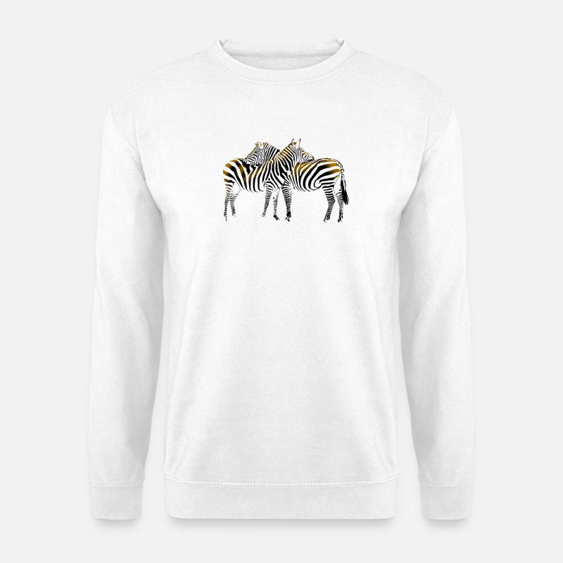 Zebra - Unisex Pullover - Weiß