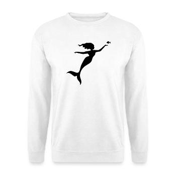 La sirène - Sweat-shirt Unisexe - blanc - Devant