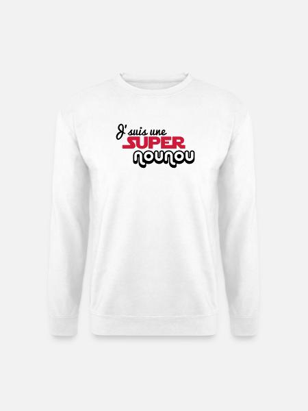 I'm a super nanny - Unisex Sweatshirt - white