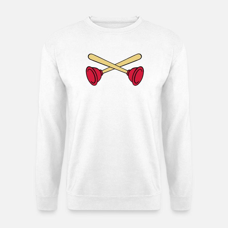 Pömpel crossed - Unisex Pullover - Weiß