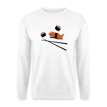 Sushi - Unisex Pullover - Weiß - Vorne