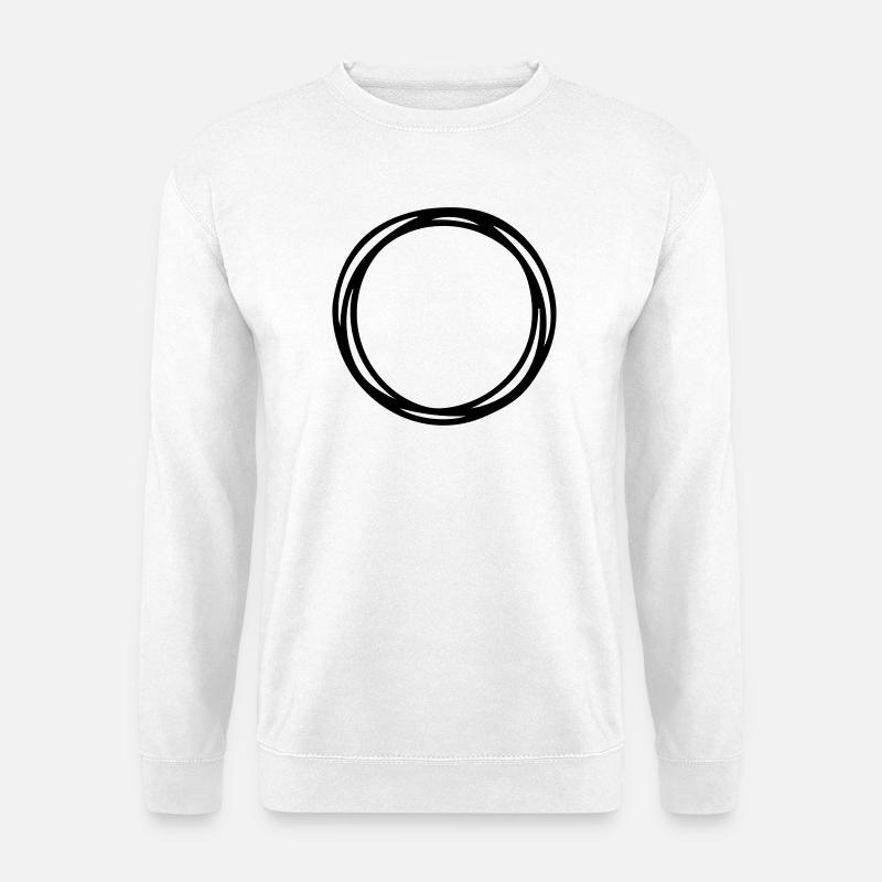 Circles and circles - Unisex Sweatshirt - white