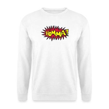 Comic Hömma - Unisex Pullover - Weiß - Vorne