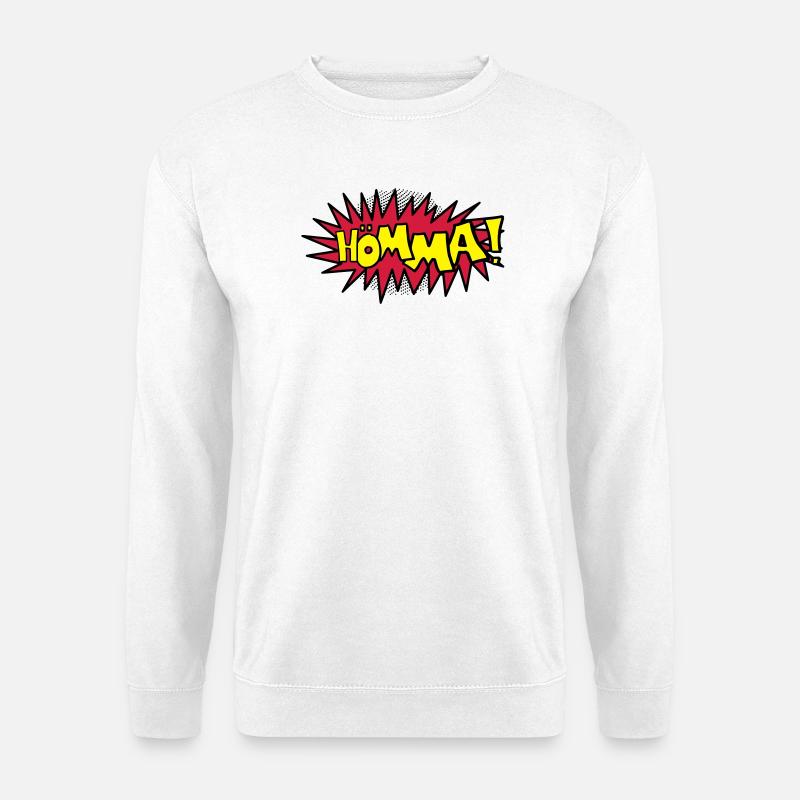 Comic Hömma - Unisex Pullover - Weiß