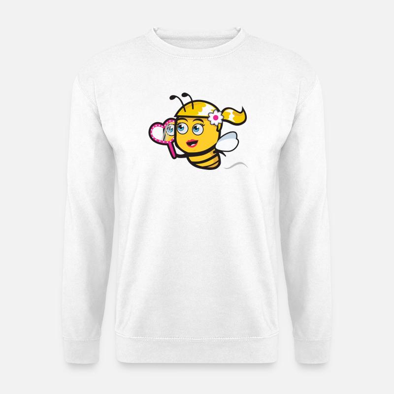 Schöne Biene - Unisex Pullover - Weiß