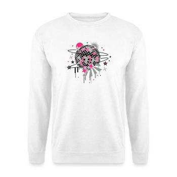 Disco Kugel - Unisex Pullover - Weiß - Vorne