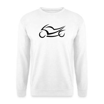 SpeedBike - Unisex Pullover - Weiß - Vorne