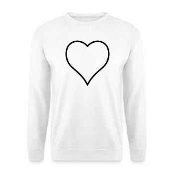 heart - Unisex Sweatshirt - white - Front