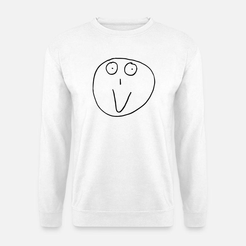 Steven Lächeln - Unisex Pullover - Weiß