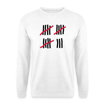 18 ans - anniversaire - Sweat-shirt Unisexe - blanc - Devant