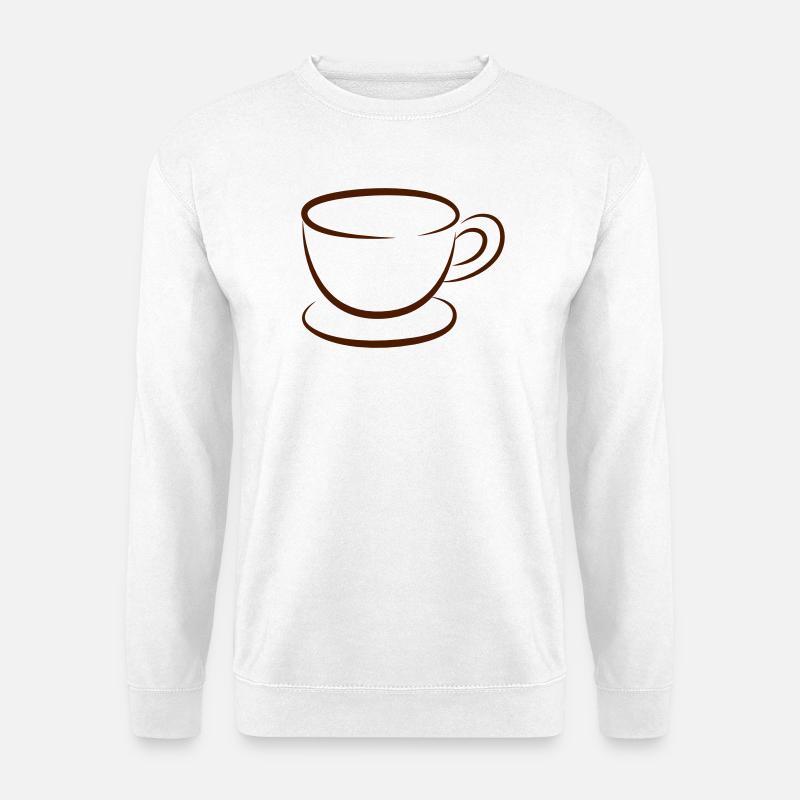 Kaffee - Unisex Pullover - Weiß