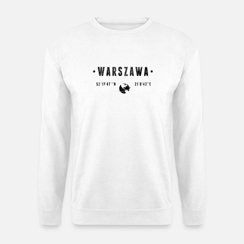 Warszawa - Unisex Pullover - Weiß