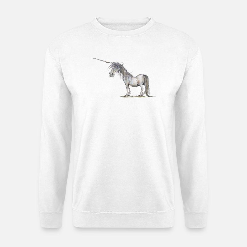 Das letzte Einhorn - Unisex Pullover - Weiß