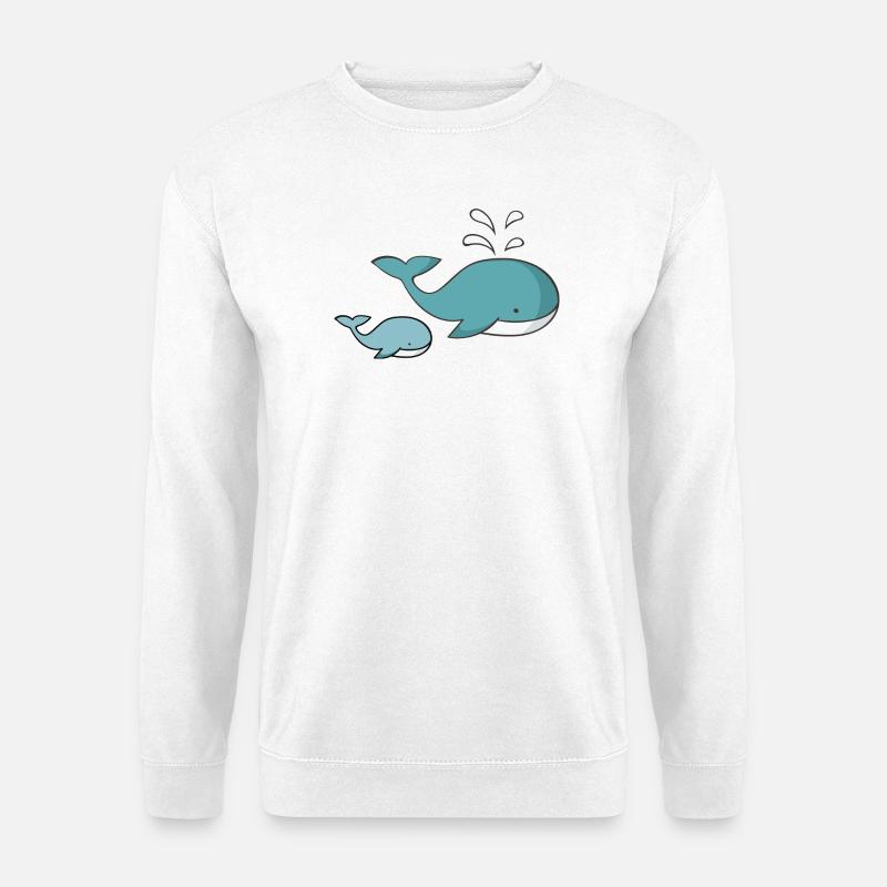 whale - Unisex Sweatshirt - white