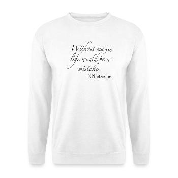 Musik - Unisex Pullover - Weiß - Vorne