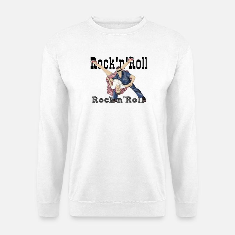 Rock and Roll - Unisex Sweatshirt - white
