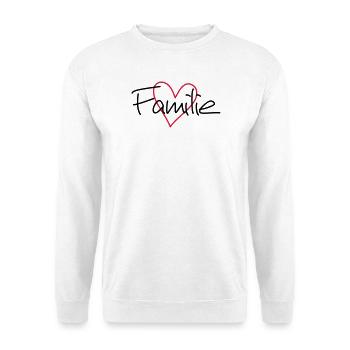 Family heart love community cohesion - Unisex Sweatshirt - white - Front