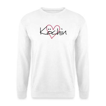 Idée cadeau cuisine coeur hobby chef cuisine - Sweat-shirt Unisexe - blanc - Devant