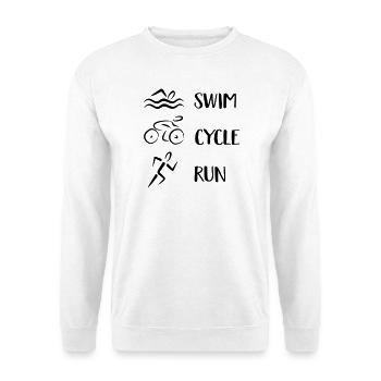 Triathlon - Unisex Sweatshirt - white - Front