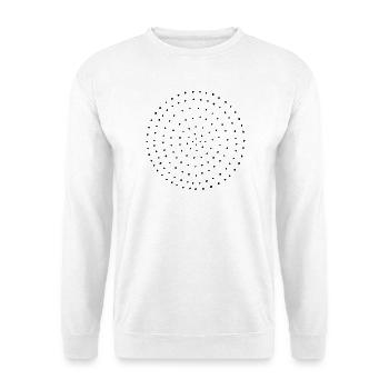 Punkte Kreis dots Muster Geschenk gepunktet - Unisex Pullover - Weiß - Vorne