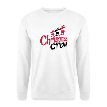 Lustige Elche zu Weihnachten - Unisex Pullover - Weiß - Vorne