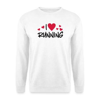 courir - Sweat-shirt Unisexe - blanc - Devant