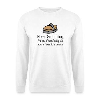 Pferd - Unisex Pullover - Weiß - Vorne