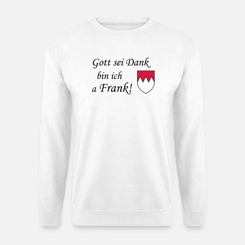 Gott sei dank Frank - Unisex Pullover - Weiß